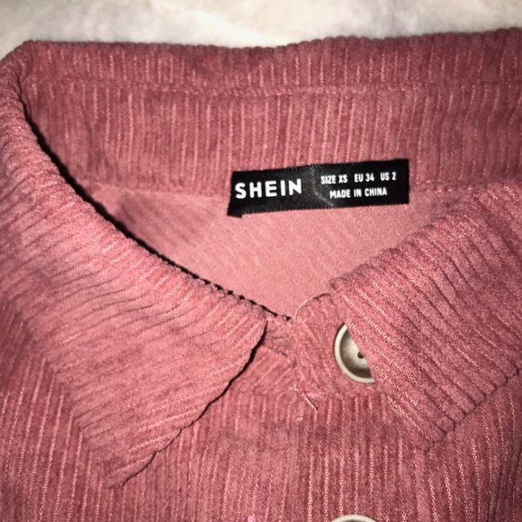 SHEIN - Dusty Pink, Corduroy Jacket/Dress - Picture 4 of 4